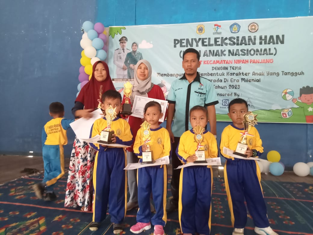 Seleksi Hari Anak Nasional Kecamatan Nipah Panjang: Desa Pemusiran Bawa Pulang Beberapa Piala